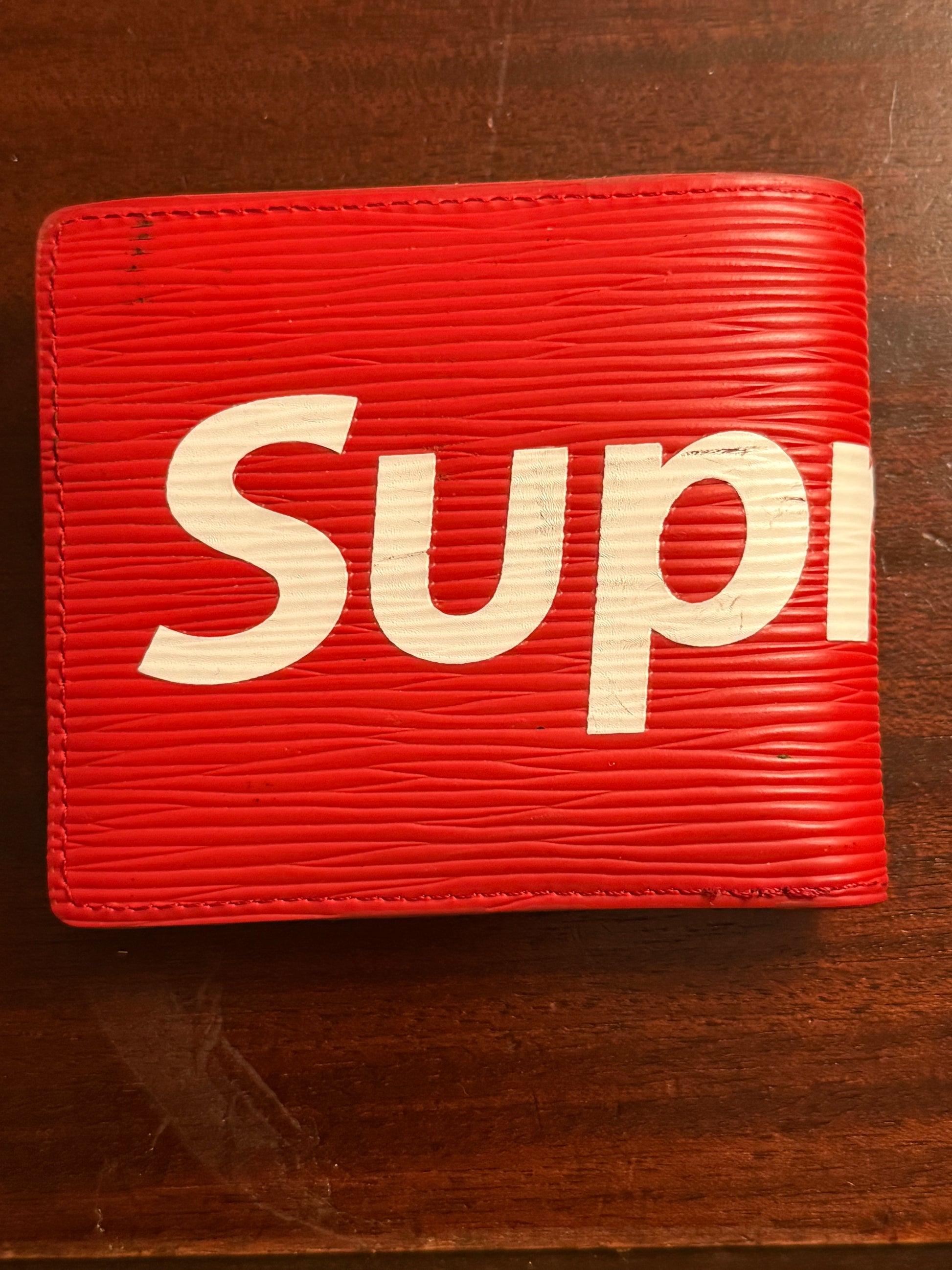 Louis Vuitton x Supreme EpiRed Wallet
