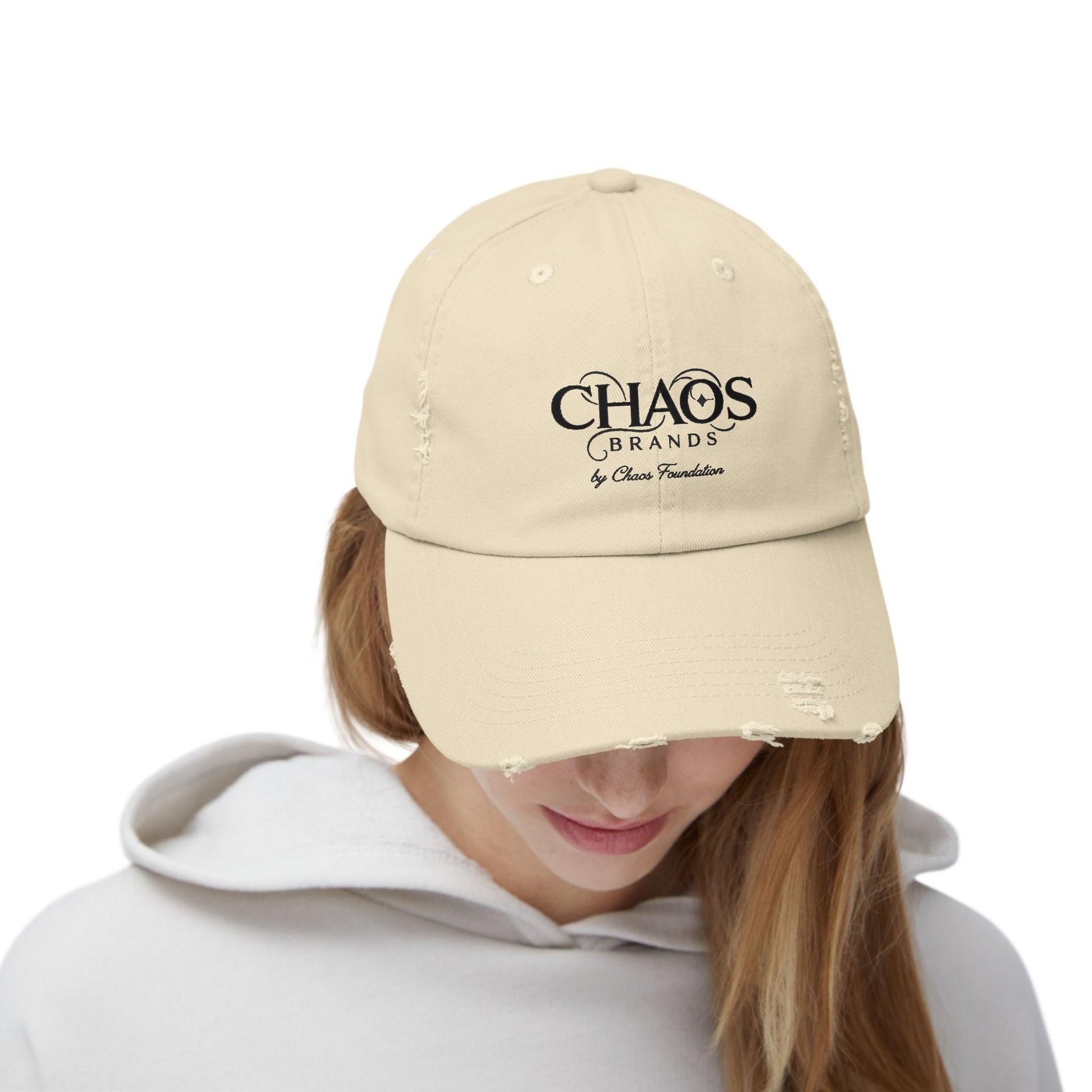 Chaos Brands Distressed Designer Hat