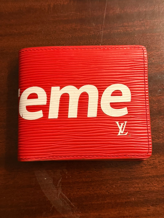 Louis Vuitton x Supreme EpiRed Wallet