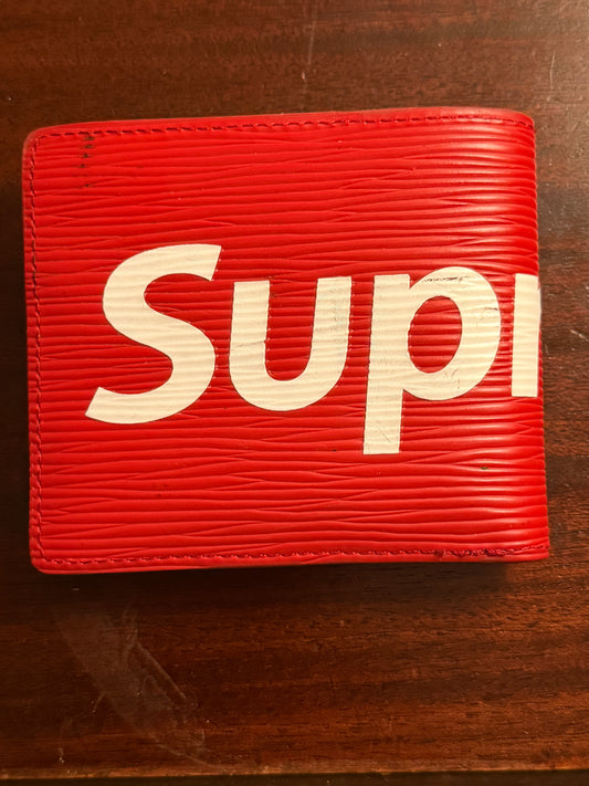 Louis Vuitton x Supreme EpiRed Wallet